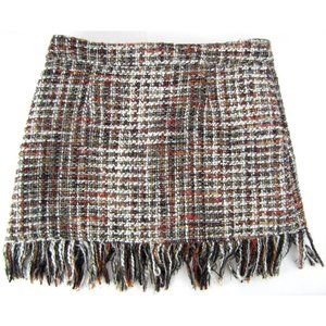 Versona Multicolor Tweed Mini Skirt